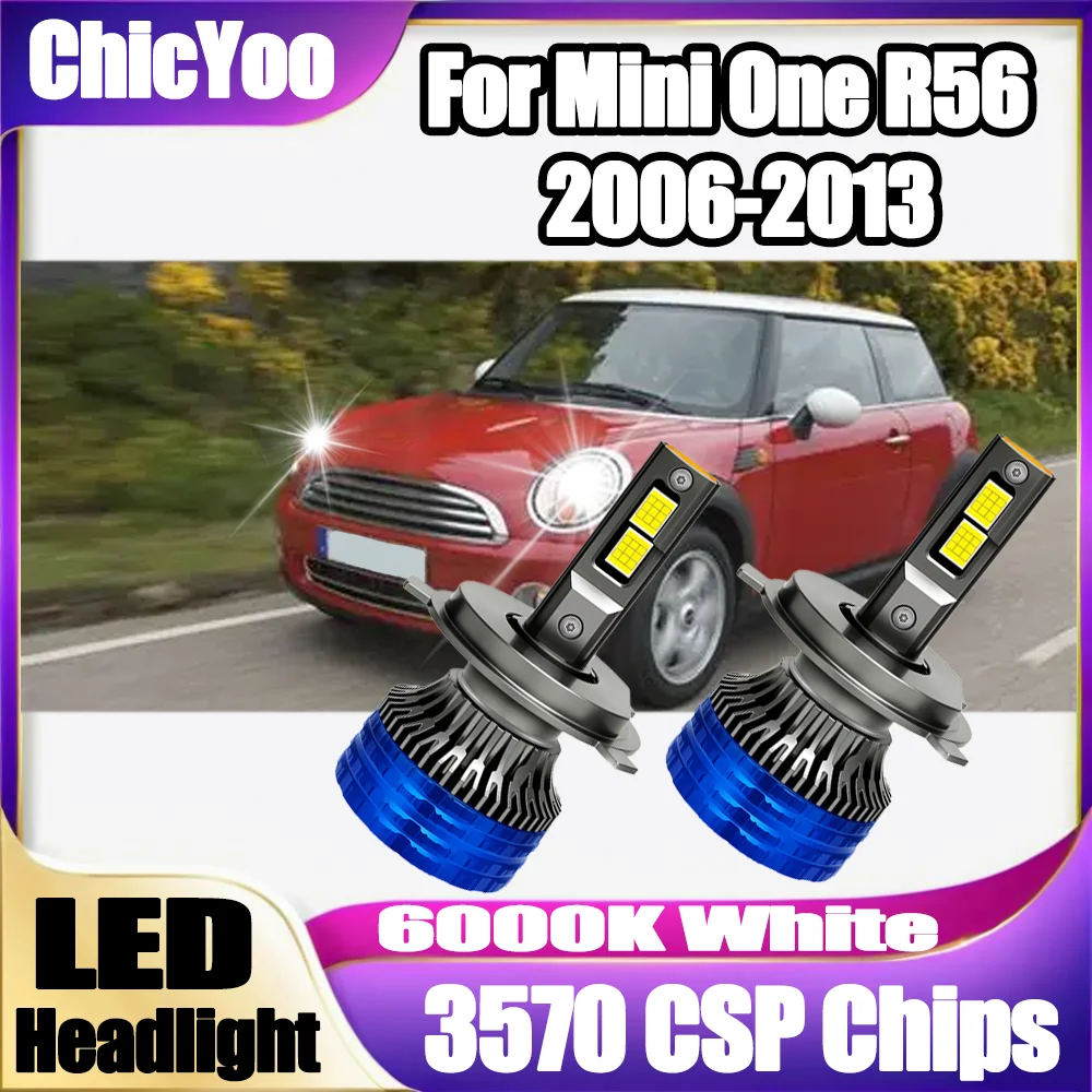 

2PCS 6000K White 150W High Power LED Headlights 20000LM Car Headlamps For Mini One R56 2006 2007 2008 2009 2010 2011 2012 2013