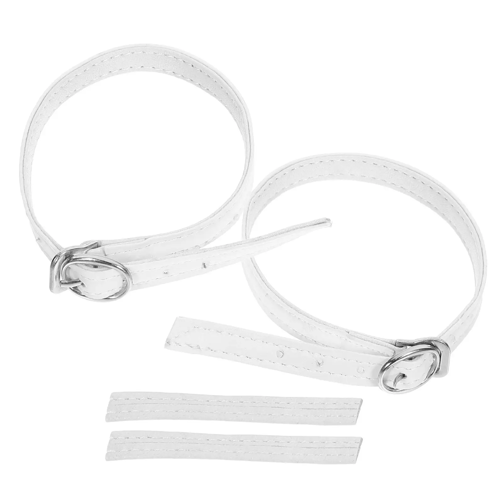 

2 Pairs Anti-drop Shoelaces Detachable Elastic Straps for High Heels Replacement Invisible Long-lasting Sturdy