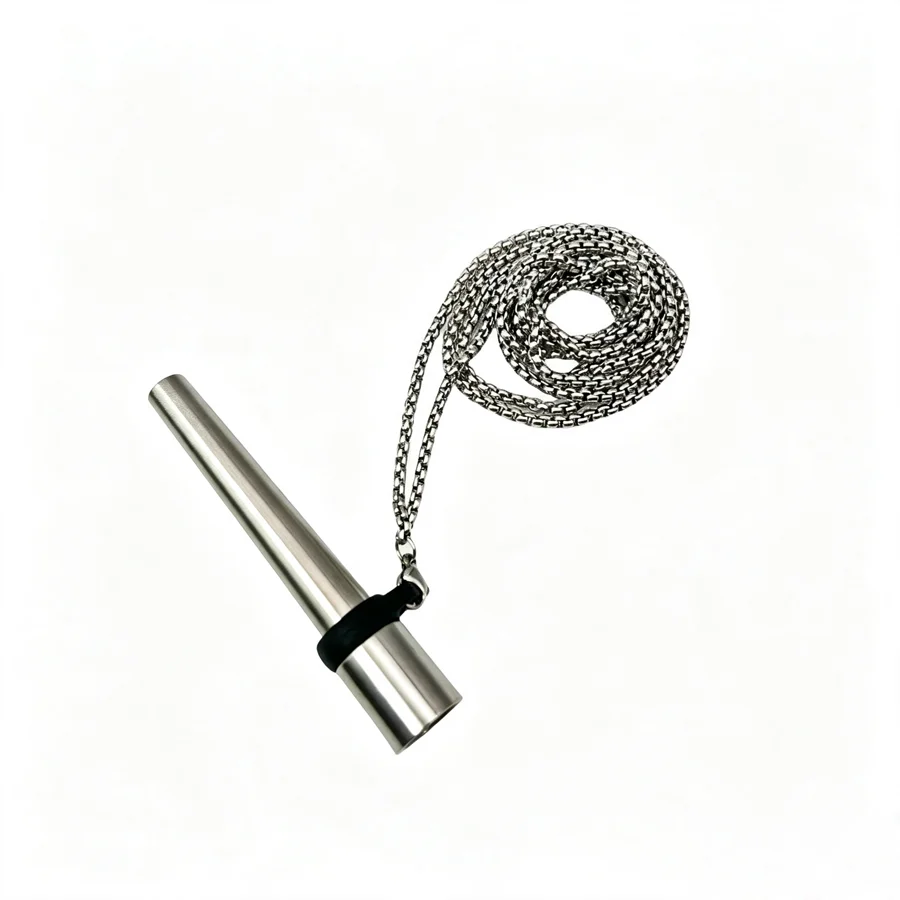 Stainless Steel Hookah Mouth Tip With Chain Lanyard Silicone Ring Reusable Shisha Mouthpiece Chicha Narguile Accessories