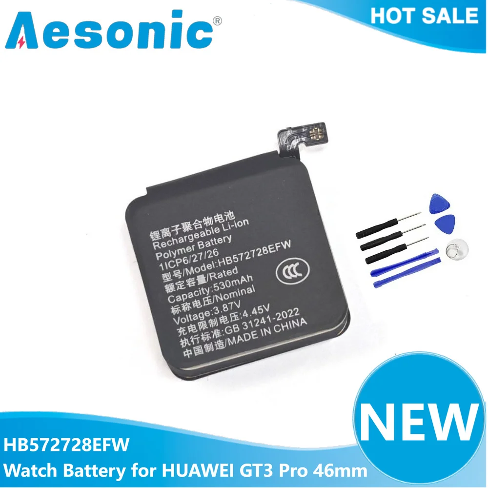 NEW HB572728EFW Watch Battery for HUAWEI GT3 Pro 46mm GT3PRO 46mm Ultimate Batteries