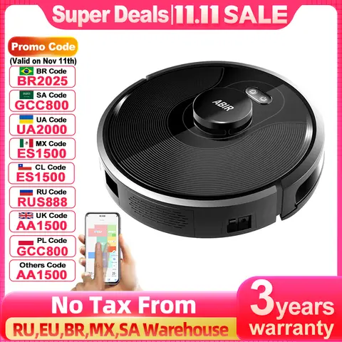 Robot Vacuum X8 with Laser Navigation ABIR