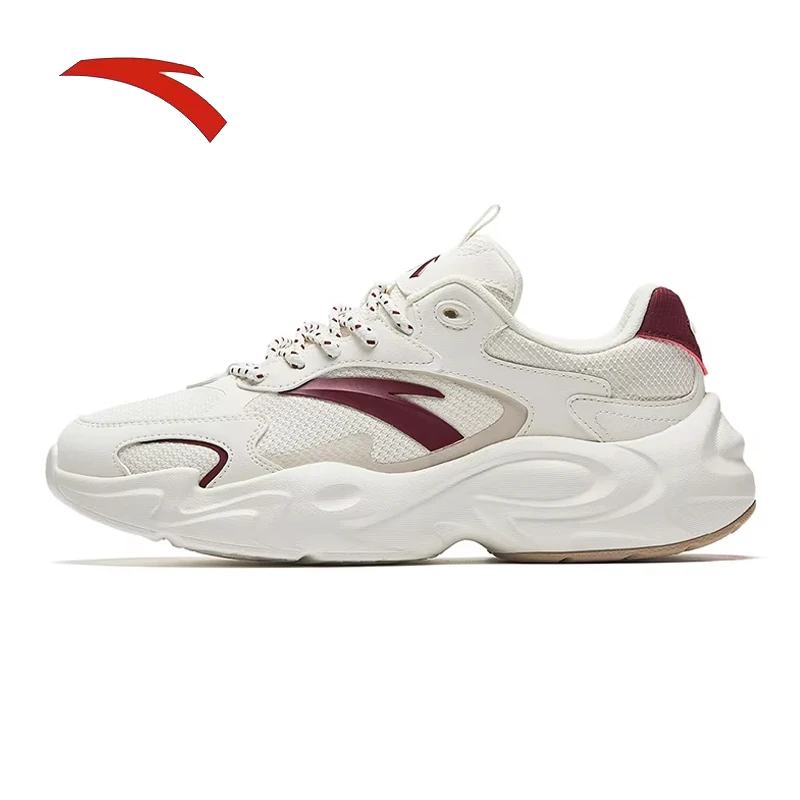 

ANTA fashion retro contrasting casual shoes for women in spring 2025, versatile and trendy sports shoes with thick soles