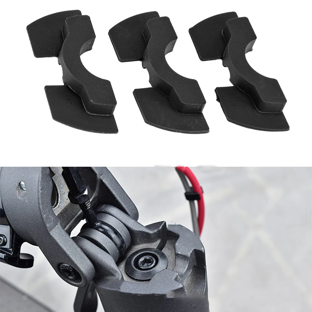 Black 3 Piece set Rubber Scooter Modification Accessories Scooter Parts for Xiaomi M365 Spacer Vibration Damper Damping Cushion