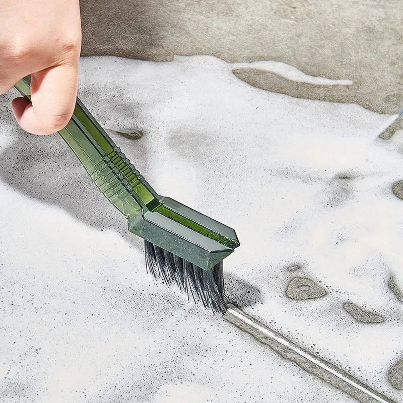 5pcsCrevice Cleaning Brush Dual Head Gap Scrubber For Tile Grout Window Track Bathroom Kitchen Household Dead Corner Tool Set