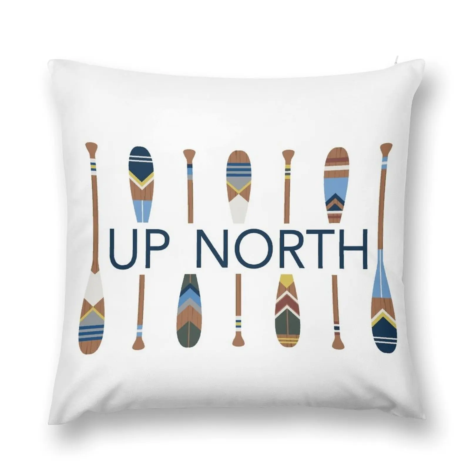 Up North with Painted Paddles Throw Pillow Room decorating items bed pillows Christmas Cushion For Home pillow