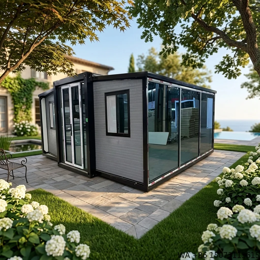 20ft 40ft Expandable Container House Luxury Modular Villa Integrated Kitchen Bathroom for Resort Hotel Rental