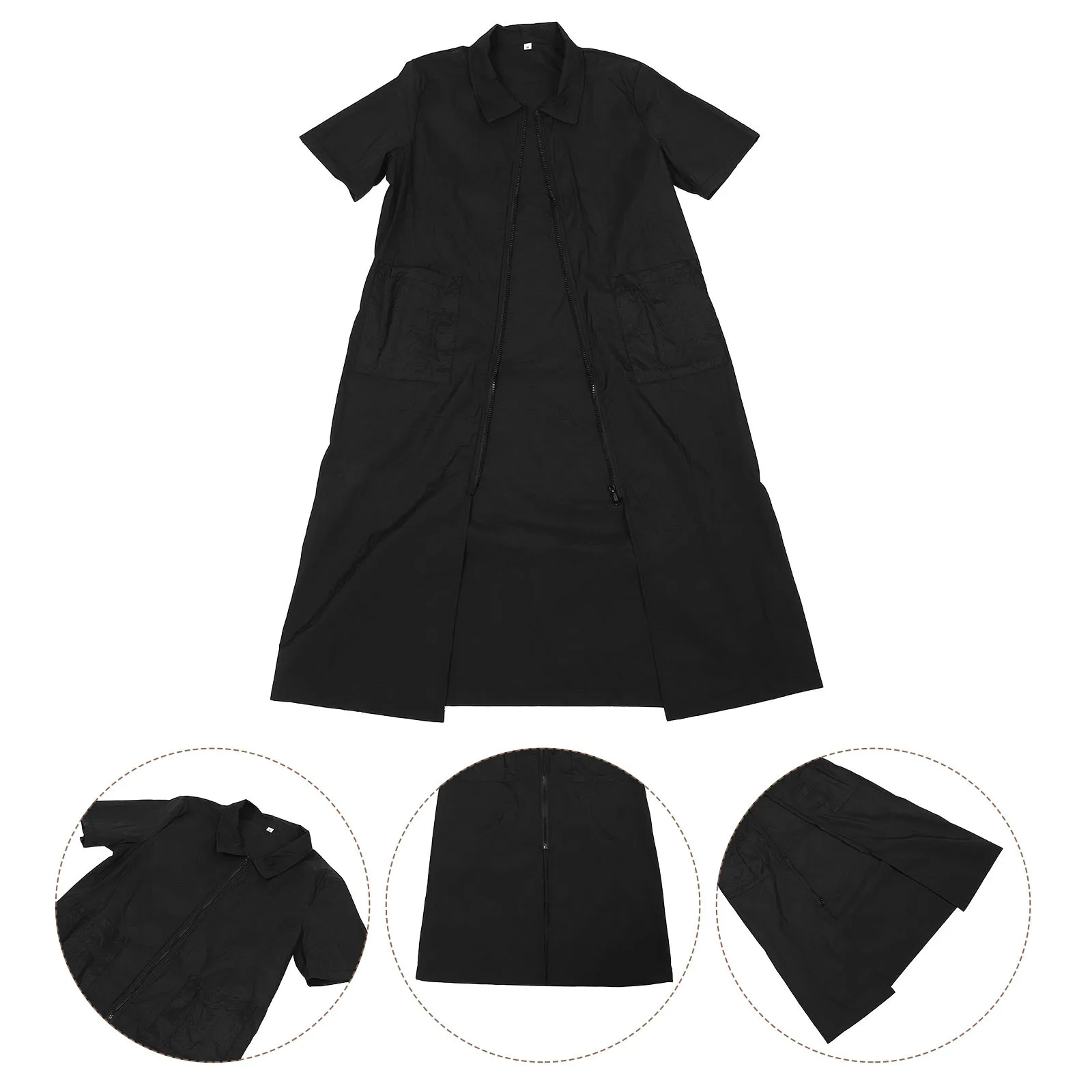 

Waterproof Smock Anti-Static Half Sleeve Salon Workwear Cat Handling Dog Grooming Professional Barber Uniform For Pet Schools