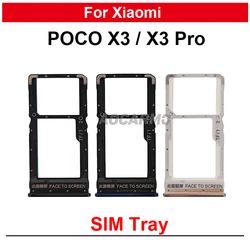 1Pcs For Xiaomi Poco X3 X3Pro Sim Card Slot Sim Tray Holder Replacement Repair Part