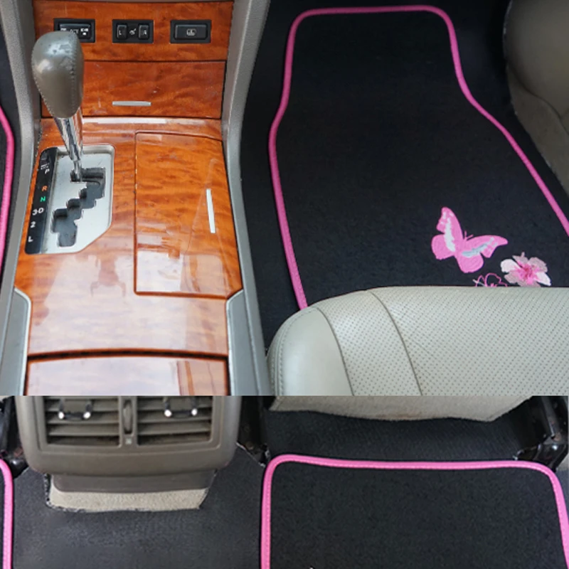 Universal Fit 4pcs  Car Floor Mat Waterproof Foot Pads Protector For Spills, Dog, Pets, Anti-slip Front And Rear Mats