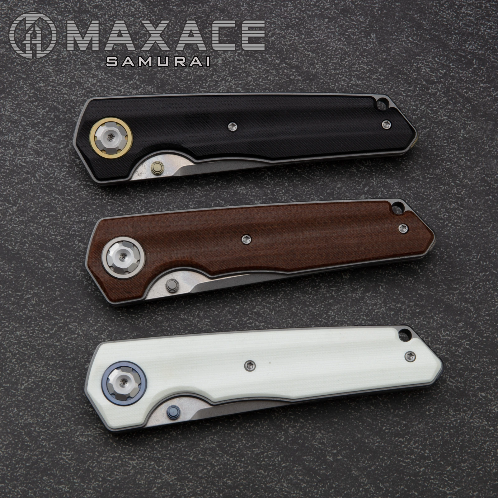 Maxaceknife Samurai Folding knife Outdoor pocket knife Folding knife Wilderness camping portable outdoor fruit  knife Cutting