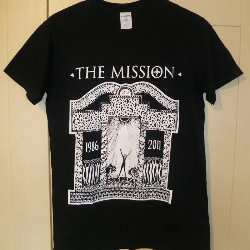 The MISSION 2011 الأصلي XXV الذكرى السنوية جولة أسود تي شيرت S