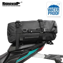 Rhinowalk Motorcycle Back Seat Bag 100%Waterproof Motor Cycling Baacpack Large Capacity Motorbike Tail Bag 8L 15L 30L Luggage