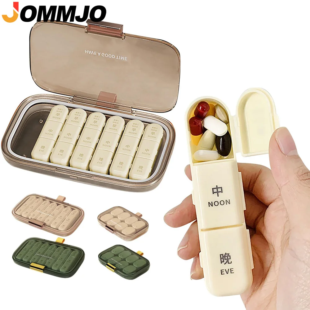 1 Stück 7-Tage-Wochenpillenorganizer für 3-malige tägliche Einnahme, Tragbare Tägliche Pillenbox für Vitamine, Fischöl & Medikamentenaufbewahrung