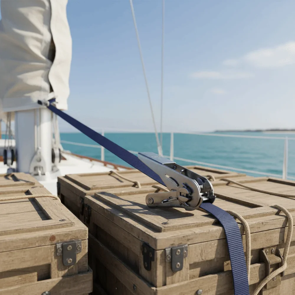 Premium Stainless Steel Stainless Steel Ratchet Tensioner Thickened Structure Solid Strength Thickened Webbing Strap Fastener