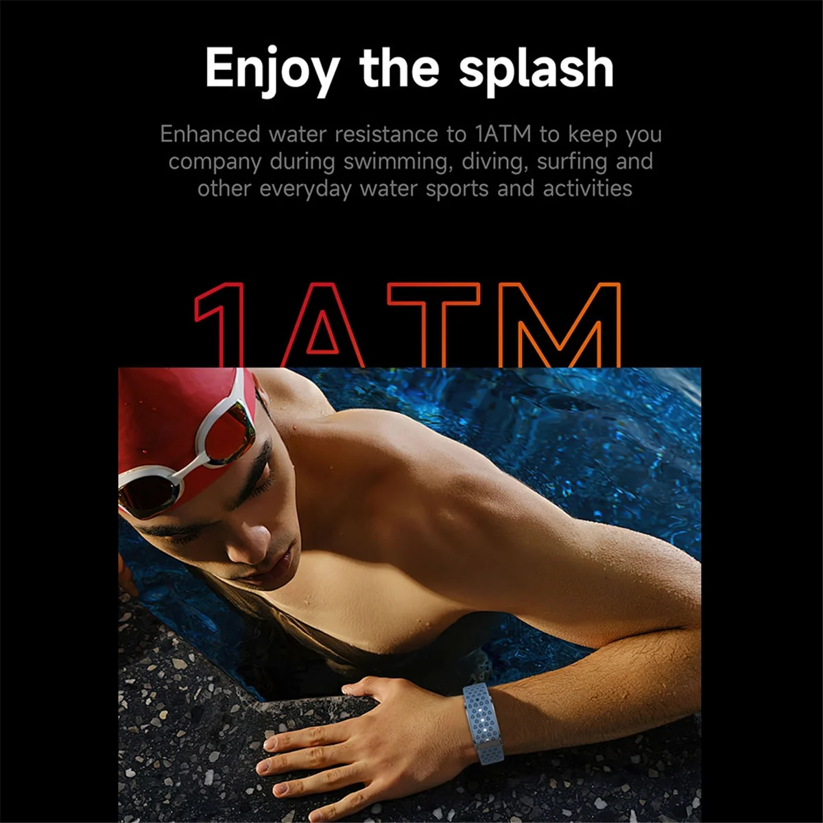 Upgraded Fitness Tracker Wristband, Screenless, Heart Rate Monitor, Orange