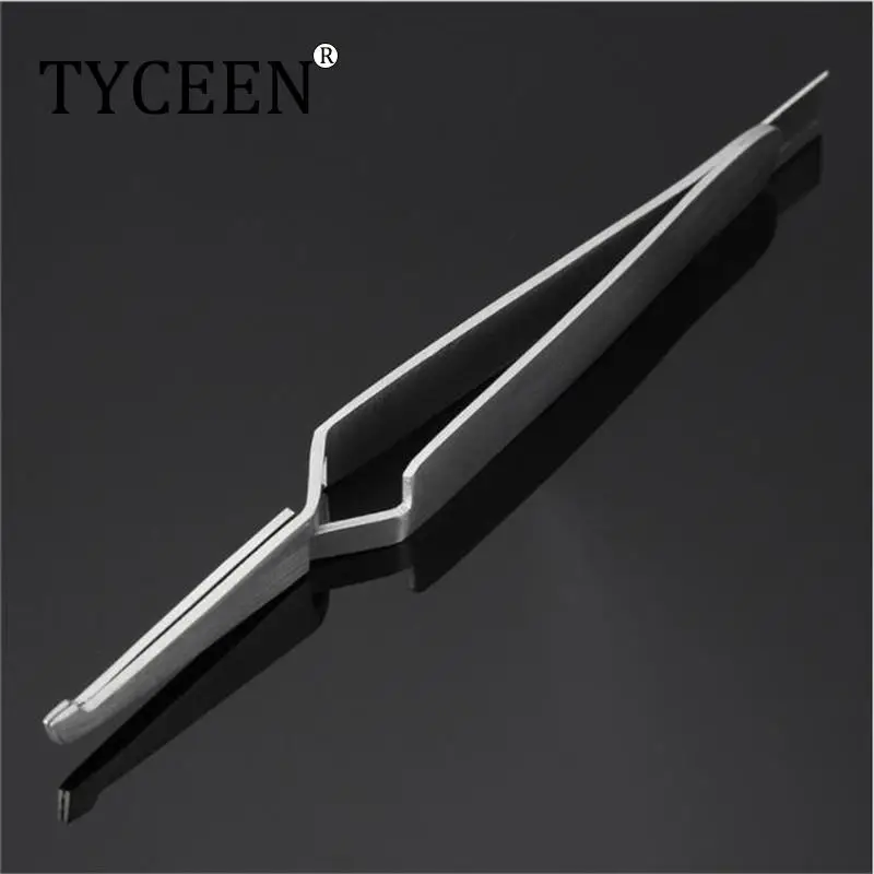 

Dental Orthodontic Bracket Tweezers Holder Dentistry instrument Stainless Steel Serrated Tweezers Plier for Teeth Care Tools