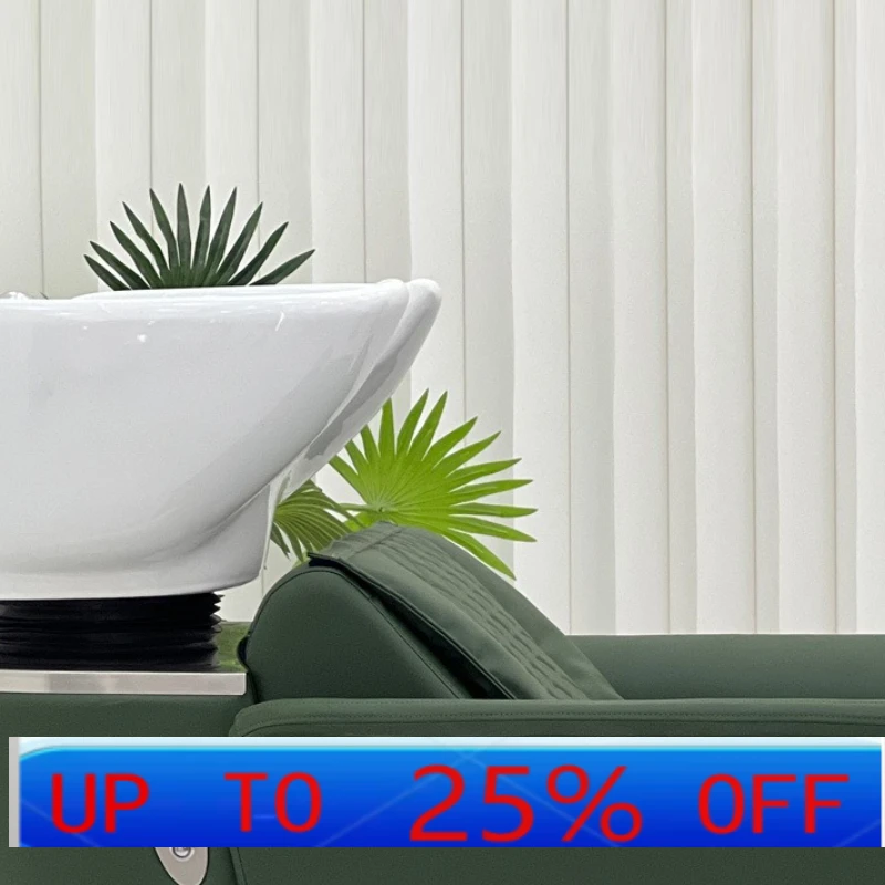 

LH high-end fashion barber shop special electric lift seat shampoo bed recliner integrated