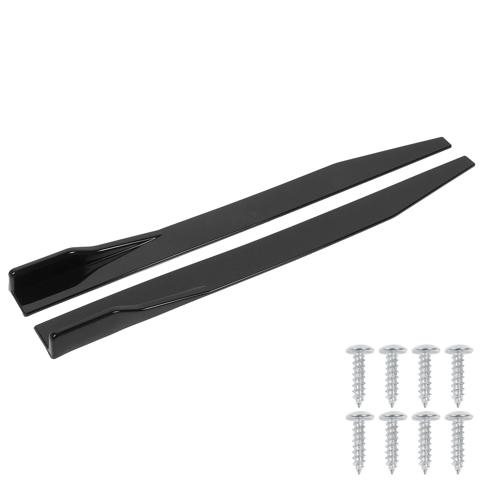 120 cm 2 stuks auto zijrok splitter lip winglet diffuser universeel voor sedan en hatchback