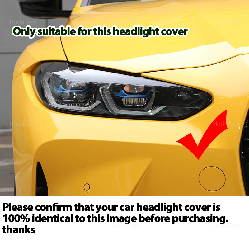 ل BMW 4 سلسلة M4 G22 G23 G26 G82 F32 F33 F36 F82 2020-22 سيارة العلوي غطاء عاكس الضوء كشافات واضح غطاء للعدسات مشرق قذيفة #2