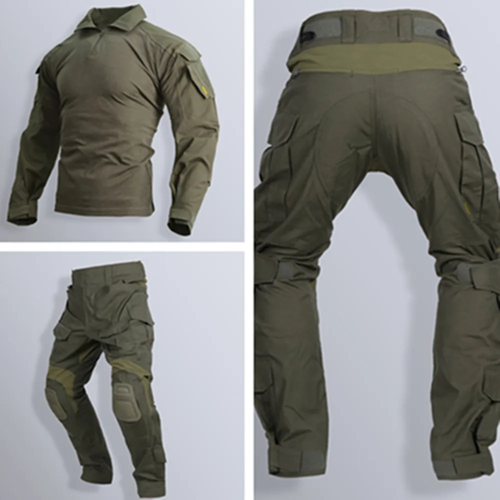 

Tactical Uniform Gen3 Combat Suits Shirts & Pants Knee Pads Update Ver Camo Cargo Pants men Paintball Mens Sets Wear Resistant