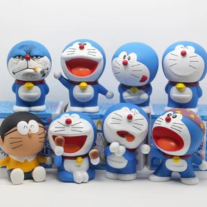 Doraemon Kawaiiアニメアクションフィギュアハンドメイドモデルおもちゃかわいいコレクション子供の友達の誕生日ギフトのための趣味の人形 12日間のベストセールスドラメモンおもちゃ - №2