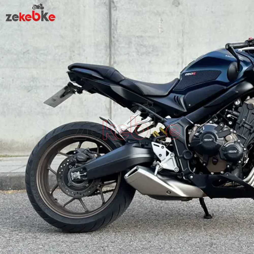 

FOR HONDA CB650R / CBR650R 2021-2022-2023 Motorcycle License Plate Holder Bracket Rear Tail Tidy Fender Eliminator Kit CBR650R