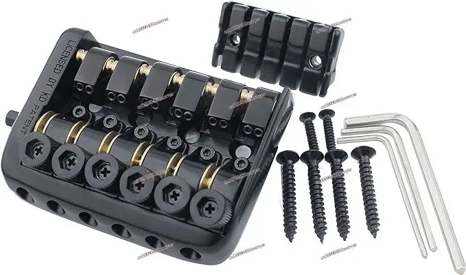 

Fixed headless electric guitar bridge string plate, ball string code