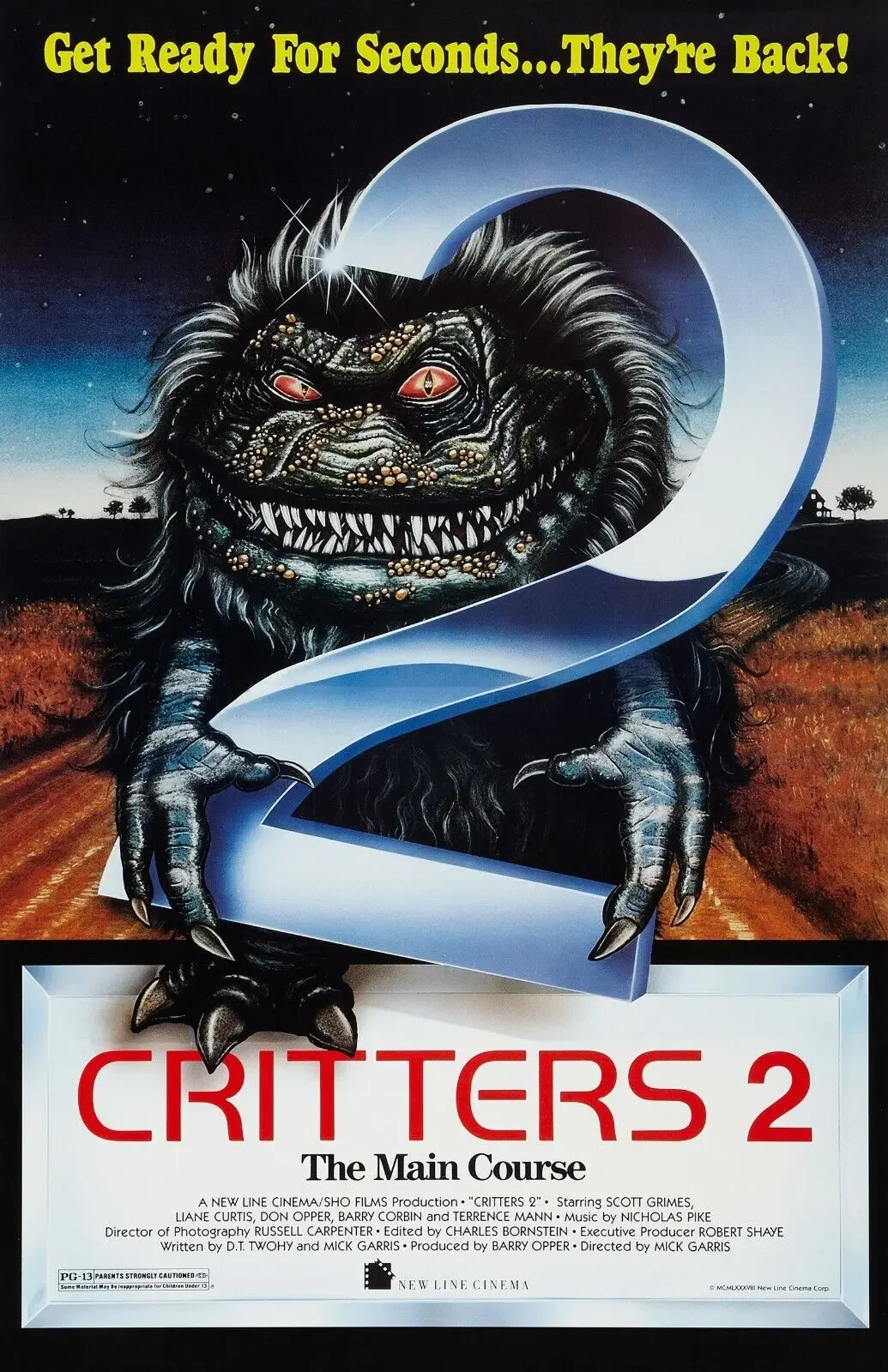 

Critters 2 Movie, Art Picture Print Canvas Poster, Home Wall Decor no frame