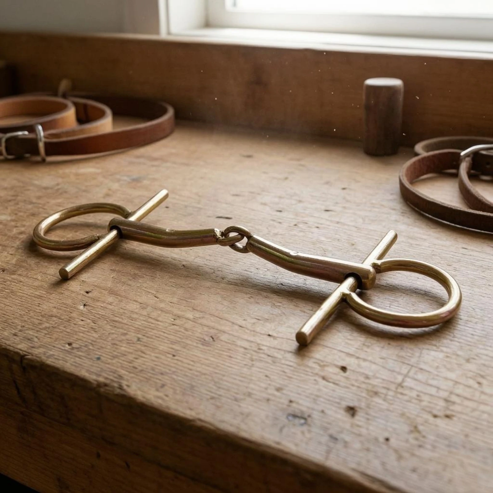 H-Shaped Horse Bit Long-Lasting Stainless Steel Horse Bit Bridle Hardware Polished Mouthpiece Equine Gear Comfortable Fit