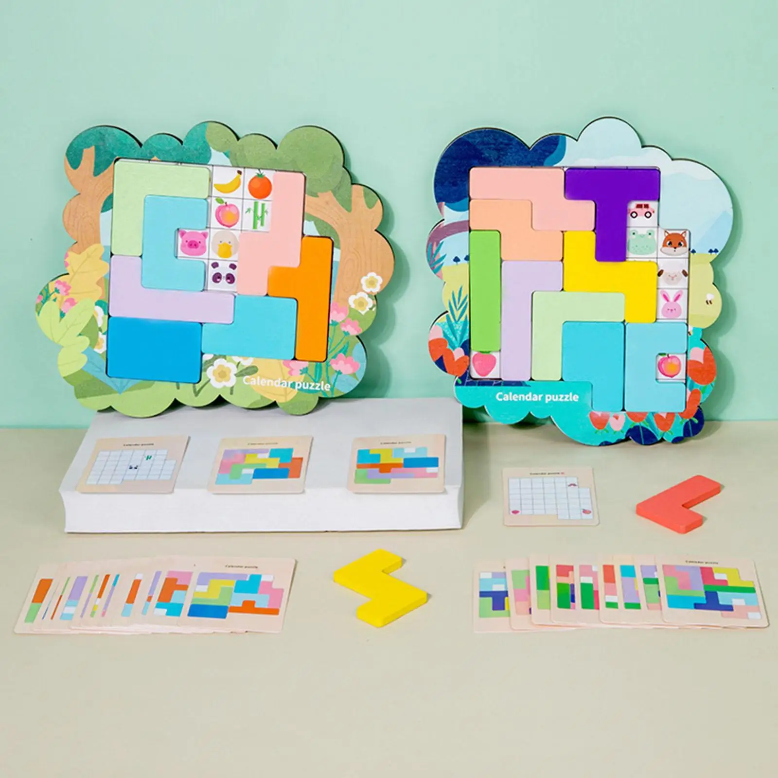 

Wooden Puzzle for Kids Puzzle Game Challenging Montessori Puzzle Educational Toy