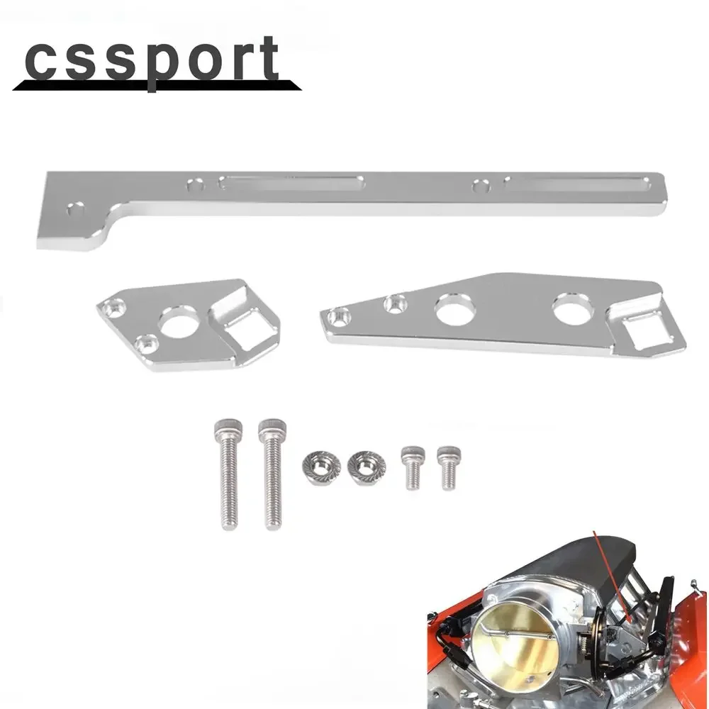 

Автомобильный высококачественный серебряный алюминиевый кронштейн троса дроссельной заслонки LS1, регулируемый для впускного коллектора из листового металла 244 мм