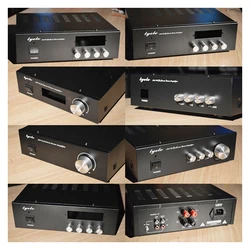 KYYSLB 255*214*73MM A94 Amplifier Chassis House Enclosure DIY Box Amplificador Case Shell with Knob RCA and Binding Posts