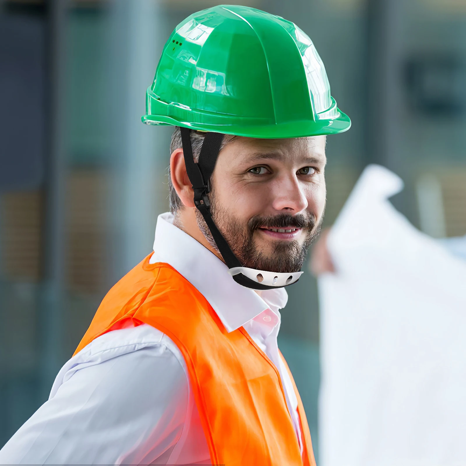 

2Pcs Hard Hat Chin Straps Lightweight Reliable Polyester Construction Safety Gear Easy Install Accessories