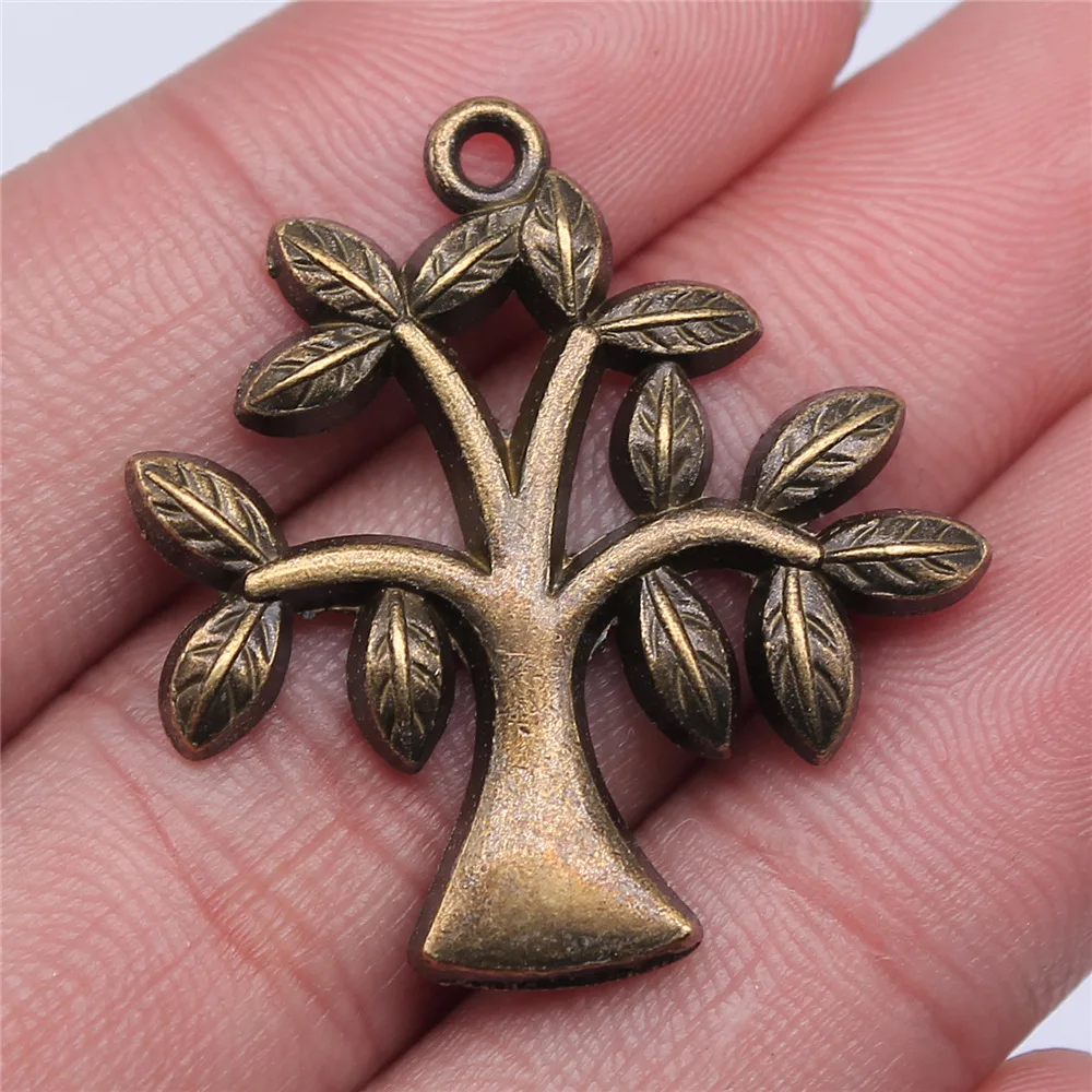 10pcs Tree Charms For Jewelry Making Pendant DIY Handmade Craft For Necklace Making Keychain Making