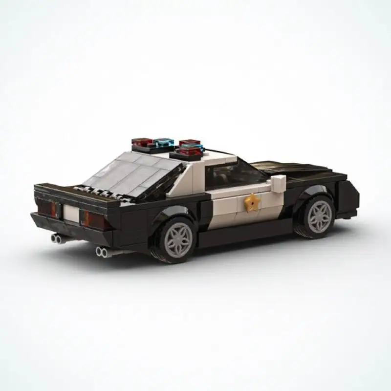 66561 Politieauto Model Kleine Deeltje Bouwsteenset MOC Technische Auto's Onderdelen Speelgoed Cadeau Compatibel met Legoeds