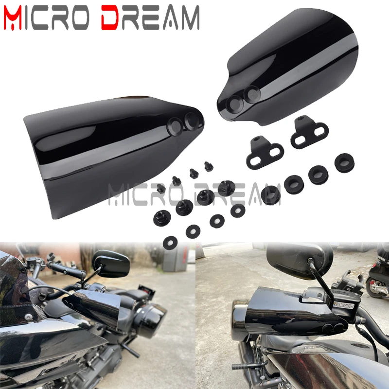 

1Pair Motorcycle Hand Guards Handblebar Handguard Black For Harley Touring Road Glide FLTRX CVO SE Special Road King 2014-2020