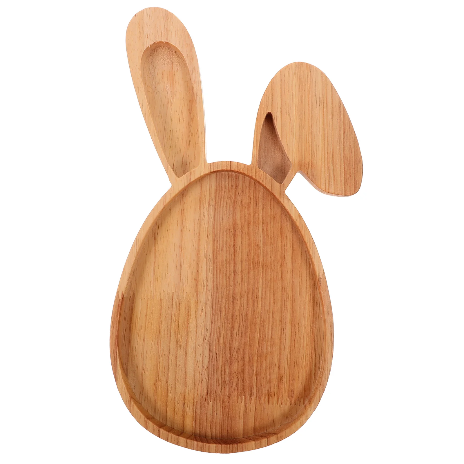 

Rabbit Serving Tray Delicate Wood Plate Fruit Wooden Easter Bunny Shaped Charcuterie Board