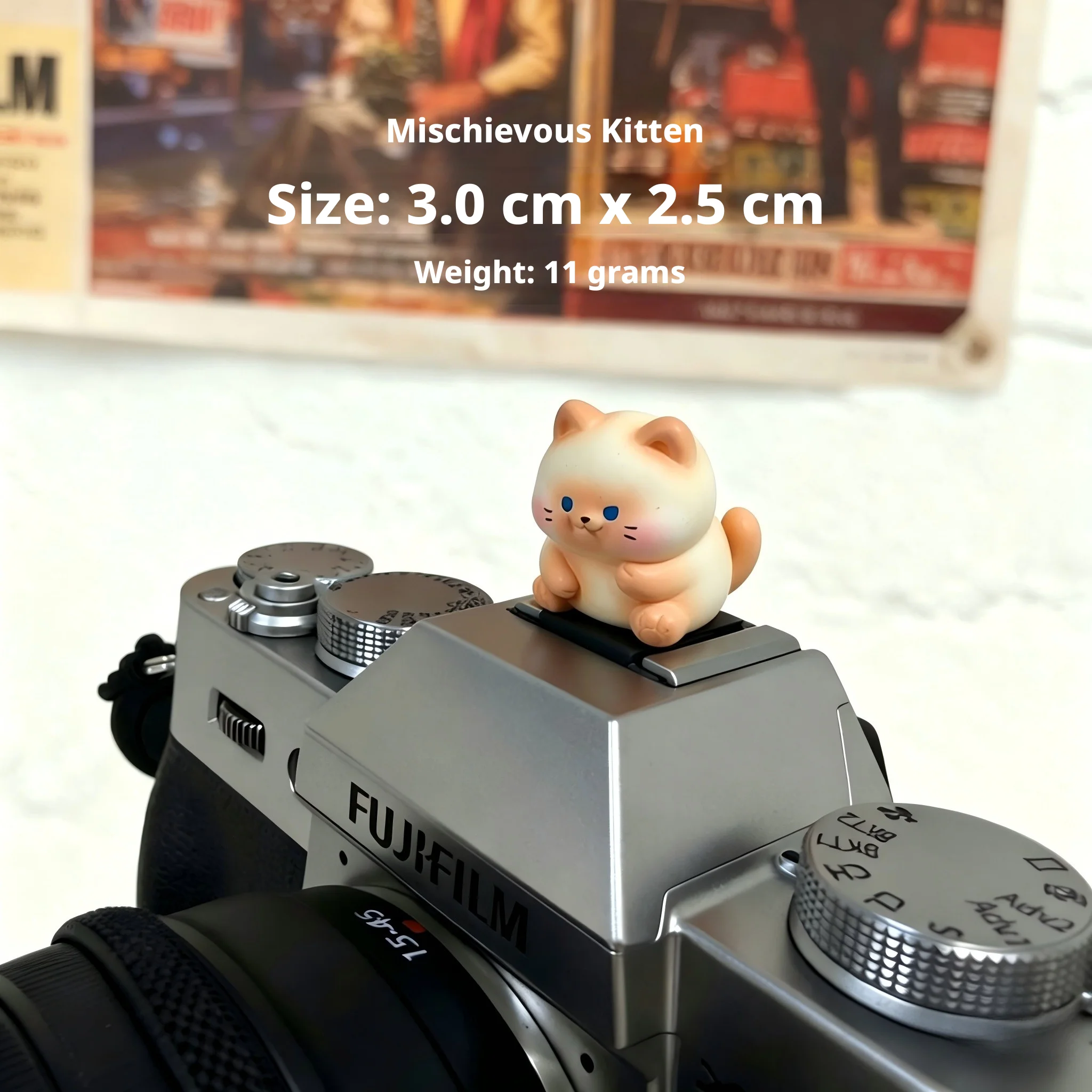 Cubierta de Flash 3D con Diseño de Gato Siamés para Fujifilm XT20 XT30 XT5X-S10, Canon M50 200D, Sony Nikon - Protector de Flash Creativo