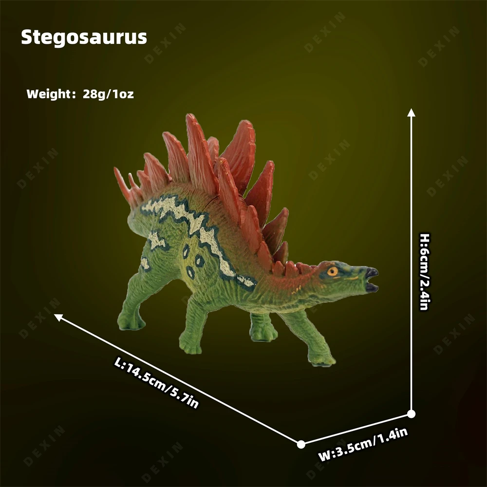 New Jurassic Stegosaurus Jurassic Park Movie Static Model Animal Decoration Collect Halloween Christmas Birthday Gift KidsToy