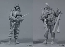 1/35 Scale Modern Russia Main Intelligence Directorate Special Forces 1999 Resin Figure Model Kit Unassembled and Unpainted Toys