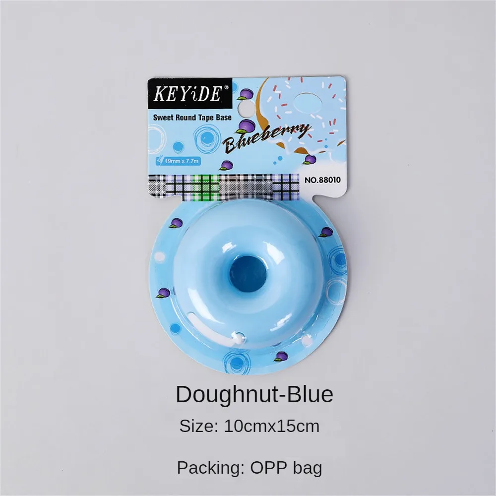 Fatiador portátil dos desenhos animados para o escritório, Papelaria durável, Fatiador doméstico portátil conveniente, Moda adesiva, Criatividade, Donut bonito