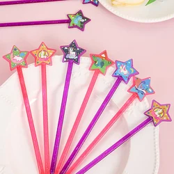 20Pcs Cartoon Unicorn Dinosaur Star Fairy Wand Toys for Kids Birthday Party Favors Goodie Bag Baby Shower Gifts Pinata Fillers