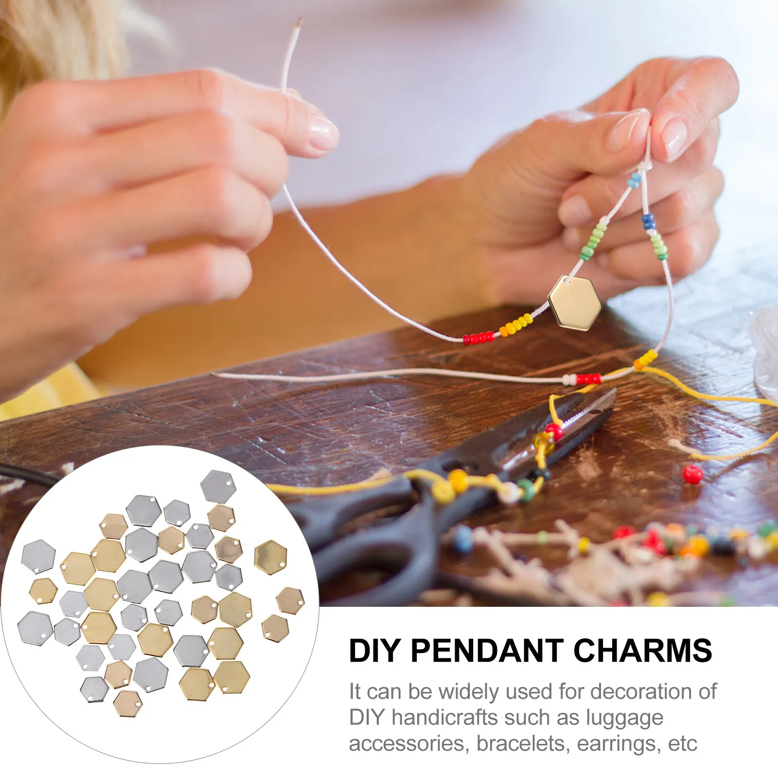 

40Pcs Alloy Pendant Charms DIY Metal Pendants for Jewelry Making Handmade Craft Decoration Accessories Supplies