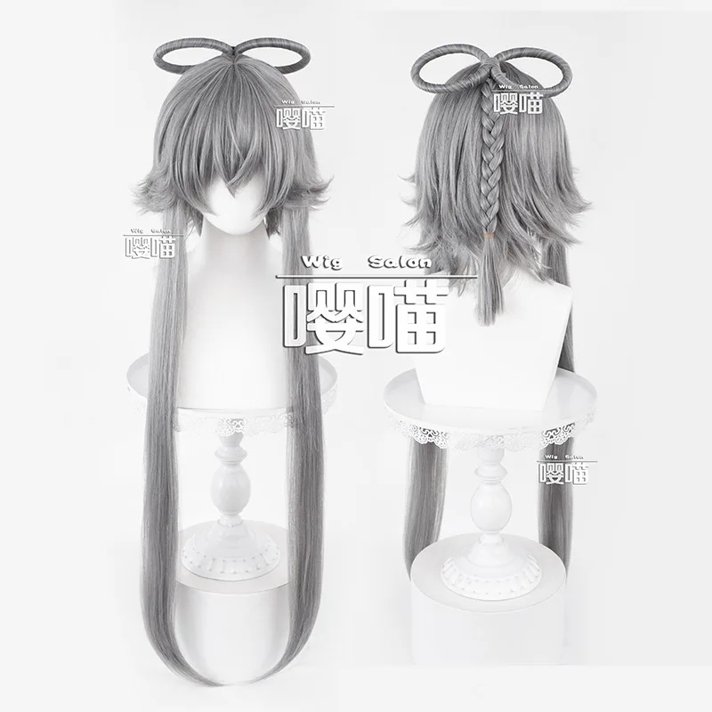 

Luo TianYi парик певица косплей парик игра VOCALOID Idol женские милые длинные короткие серые волосы реквизит для ролевых игр + бесплатная шапочка для парика