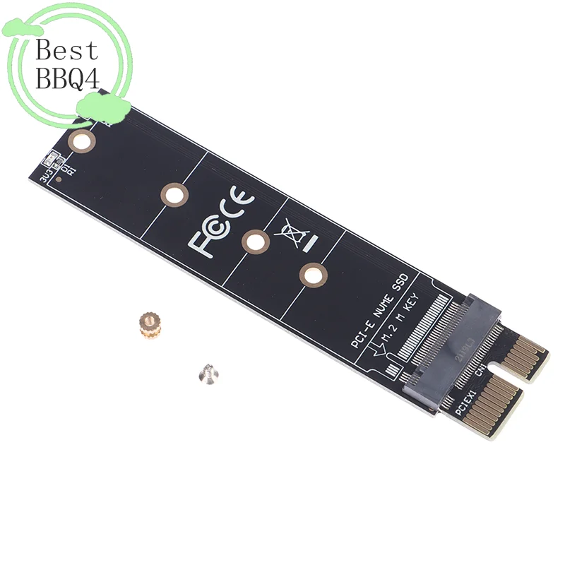 BBQ4 1Pc PCIE to M2 Adapter NVMe SSD M2 PCIE X1 Raiser PCI-E PCI Express M Key Connector Internal Solid State Drive