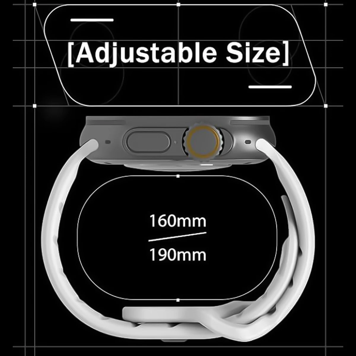 애플워치 울트라 2 49mm 45mm 44 40mm 41 스포츠 실리콘 밴드, 아이워치 시리즈 8 7 6 5 4 3 SE 9 10 42mm-46mm 호환