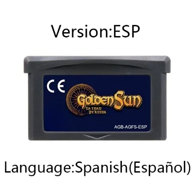 Cartucho de juegos de la serie GBA Golden Sun, tarjeta de consola de videojuegos de 32 bits, Golden Sun, The Lost Age