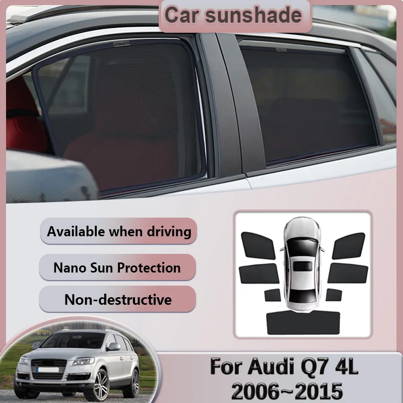 

Sun Visors For Audi Q7 2007 4L MK1 2006~2015 Car Mesh Sunshade Window Shading Sunscreen Privacy Curtains Coverage Accessories