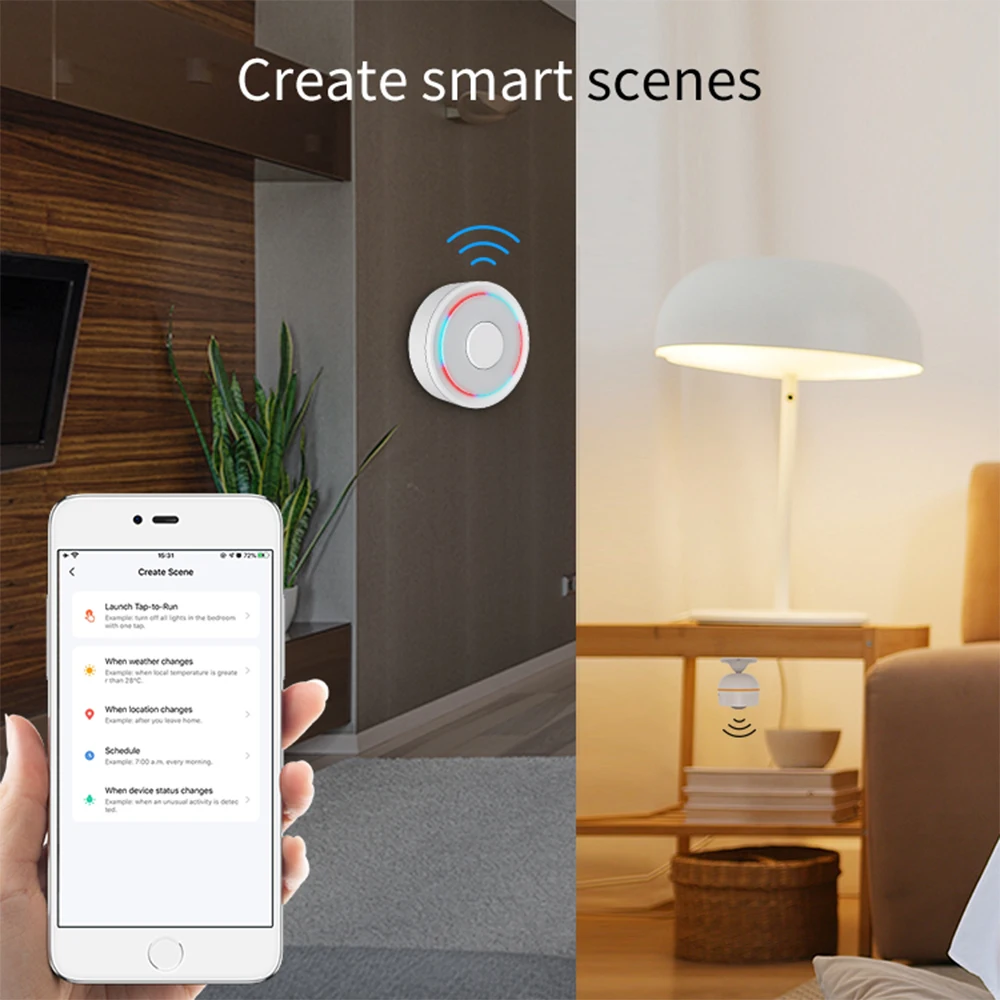 Tuya Zigbee 3.0 Gateway HUB Wireless Smart Home Bridge Smart Life telecomando protocollo Zigbee funziona con Alexa