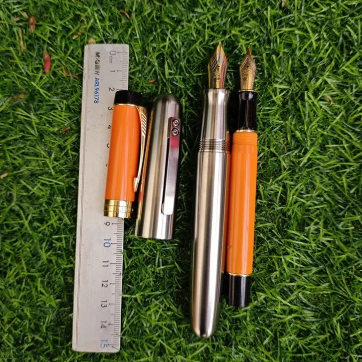 

Большая титановая металлическая перьевая ручка Wingsung Jinhao Yonghseng NO.8/9 F/M/B, перьевое перо, деловая роскошная чернильная ручка для письма, гладкий офисный подарок